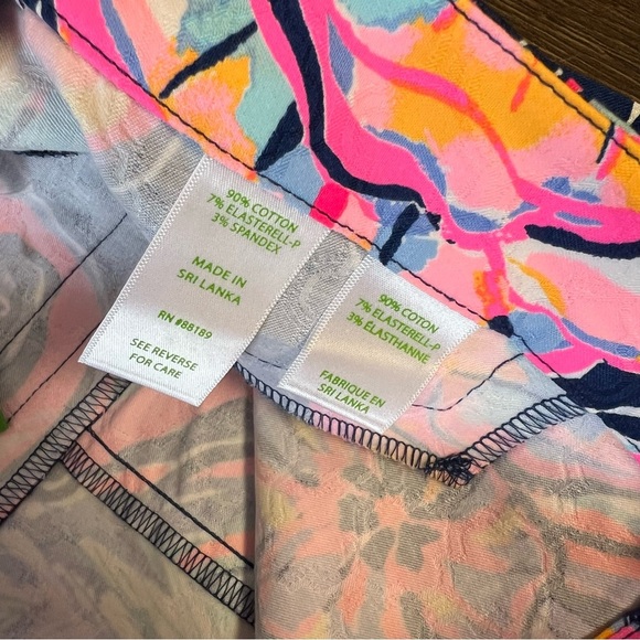 🆕 Lilly Pulitzer Kelly Skinny Ankle Pant Nauti Navy Boho Bateau SZ 10 - Picture 5 of 6